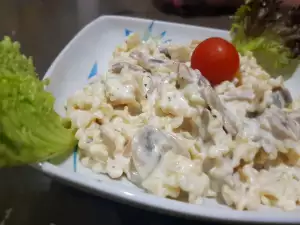 Mafaldine met champignons