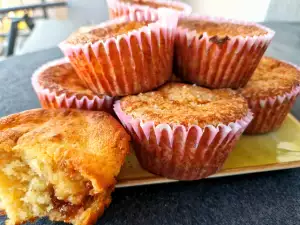 Muffins met cottage cheese en jam