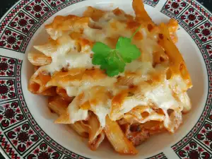 Pasta bolognese uit de oven