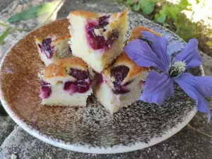 Sappige botercake met kersen