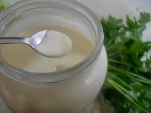 Mayonaise met het water van gekookte bonen