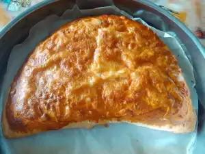 Calzone met ham en bospaddenstoelen