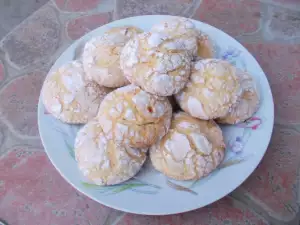 Sinaasappel vanille crinkle cookies