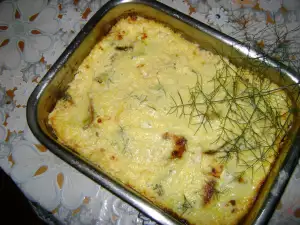 Gratin met courgettes en yoghurt
