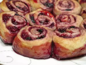 Zoete bosbessen rolletjes
