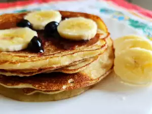 Rijstpannenkoeken met banaan