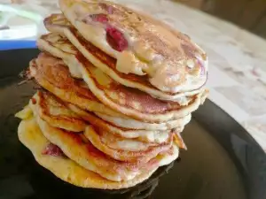 Bananenpannenkoeken met kersen