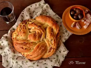 Hartige brioche krans