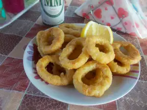 Snelle gepaneerde calamari ringetjes