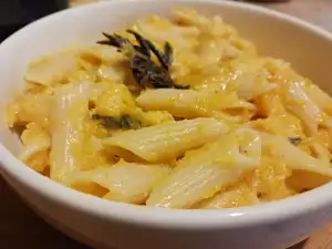Napolitaanse pasta met pompoen