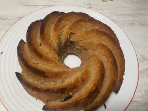 Vegan sponscake met kastanjes