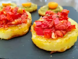 Aardappel bruschetta