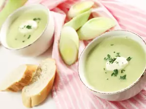 Crème soep met prei