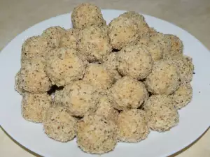 Snelle proteïne truffels met walnoten