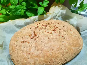 Volkoren speltbrood met lijnzaadolie en zaden