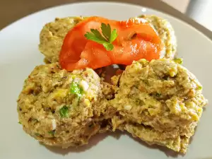 Eiersalade met aubergine en walnoten