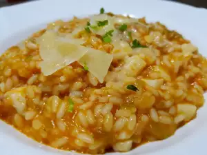 Risotto met inktvis