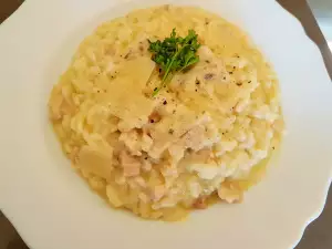 Traditionele risotto met kip