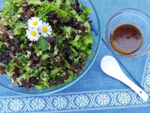 Lentesalade met gierst en honingdressing