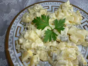 Aardappelsalade met huisgemaakte mayonaise