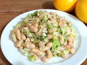 Bonensalade met prei en citroen