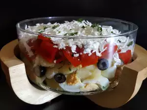 Boerensalade met aardappelen