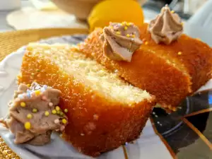 Citroen sponscake met mascarpone glazuur