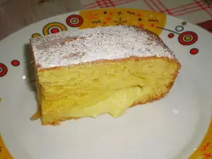 Heerlijke cake met roomvulling