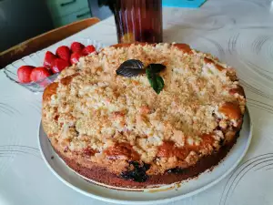 Tsjechische kolache met aardbeien