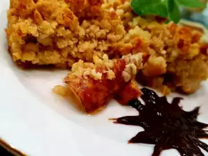Cake met peren en muesli