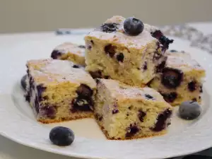 Kwarkcake met bosbessen