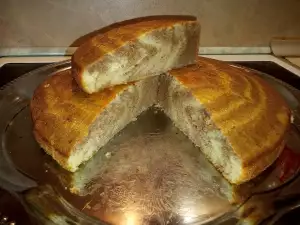 Sappige zebra cake met cacao