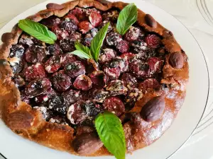 Volkoren galette met kersen