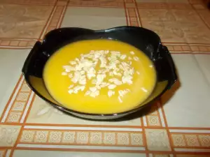 Pompoensoep met havervlokken