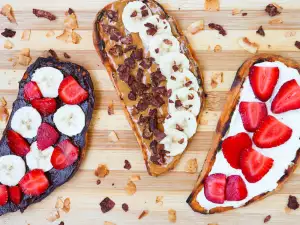 Toast van zoete aardappelen