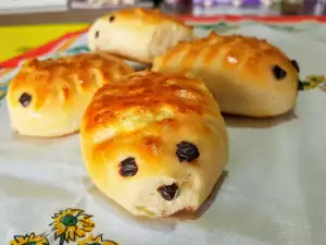 Egelvormige ontbijtbroodjes