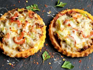 Gehakt en courgette taartjes uit de airfryer