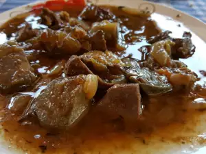 Gestoofde kalfstong