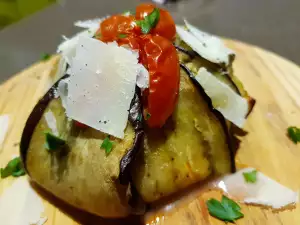 Aubergine timbale