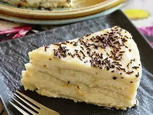 Lange vingertaart met custard