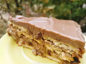 Koekjescake met chocoladecreme