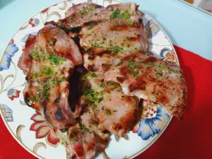 Gegrilde kalkoensteaks met knoflook