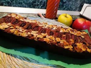 Vegan appeltaart met noten