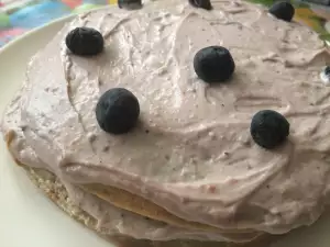 Vegan cake met bosbessen en kokos