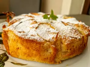 Vegan appeltaart met amandelmelk