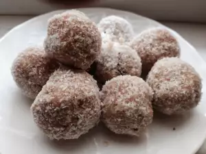 Feestelijke vegan rafaello snoepjes