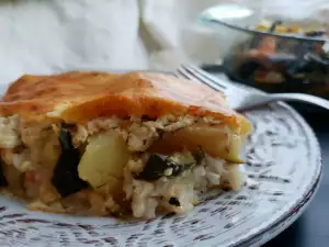 Vegetarische moussaka met courgette