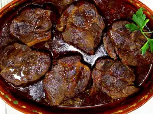 Gestoofde varkensneksteaks (procureursteaks)