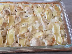 Kip met bloemkool in roomsaus