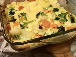 Groenten met keto topping uit de oven